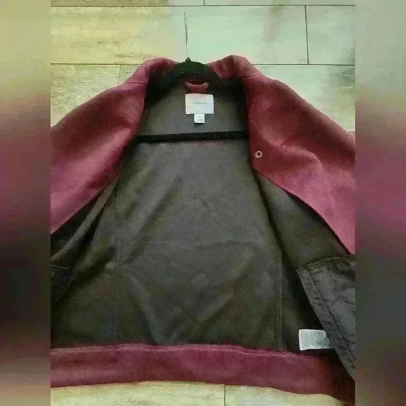 OLD NAVY medium faux suede  moto jacket, purple - Picture 8 of 14